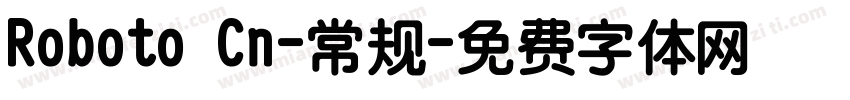 Roboto Cn-常规字体转换